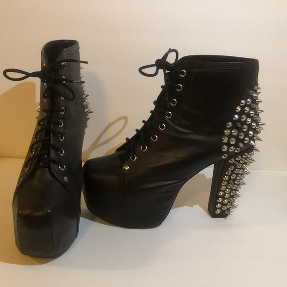 jeffrey campbell spiked boots